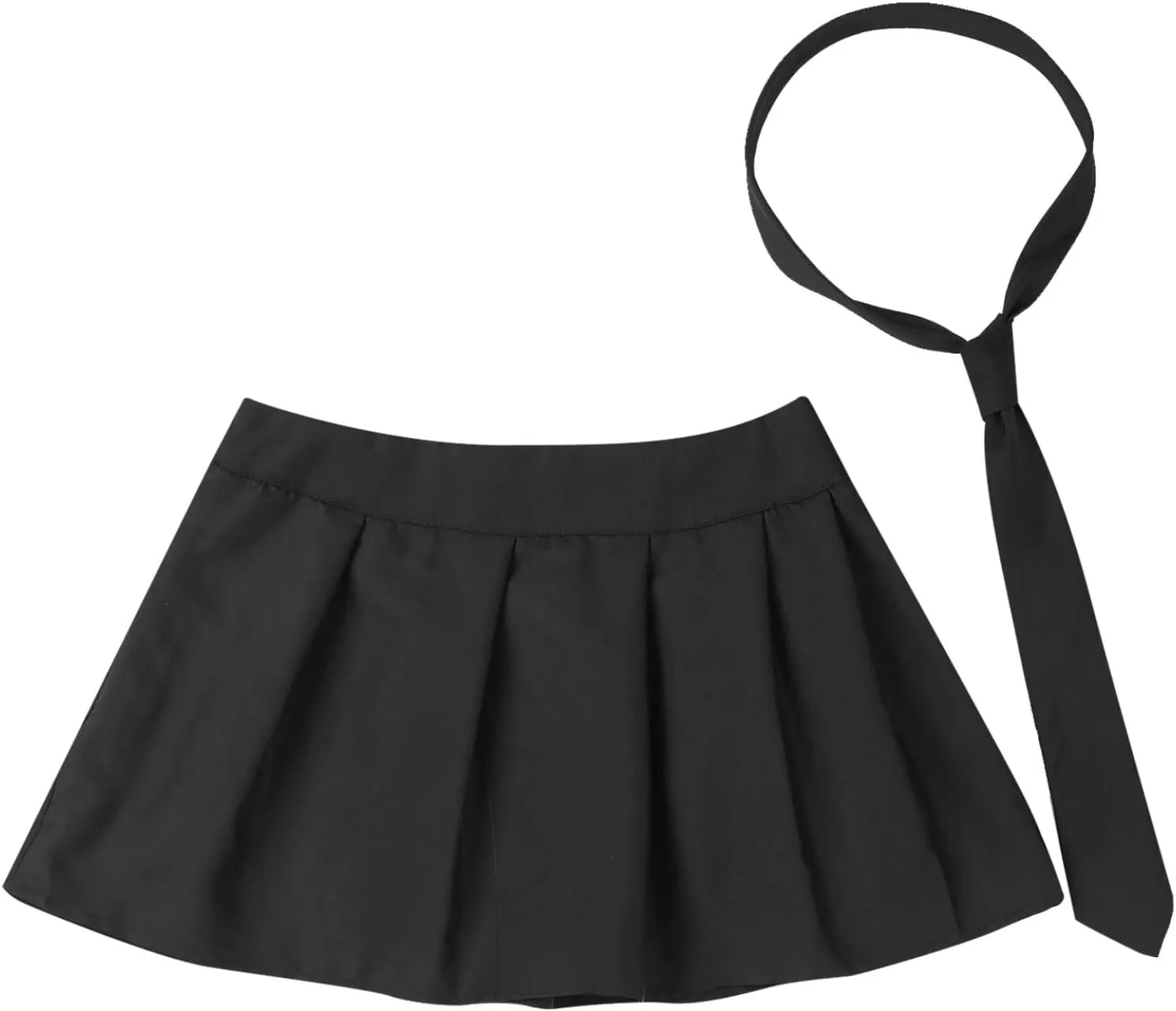Woman's Schoolgirls Outfits Mini Skirt Plaid Skater A-line Skirt Pleated Role Play Lingerie