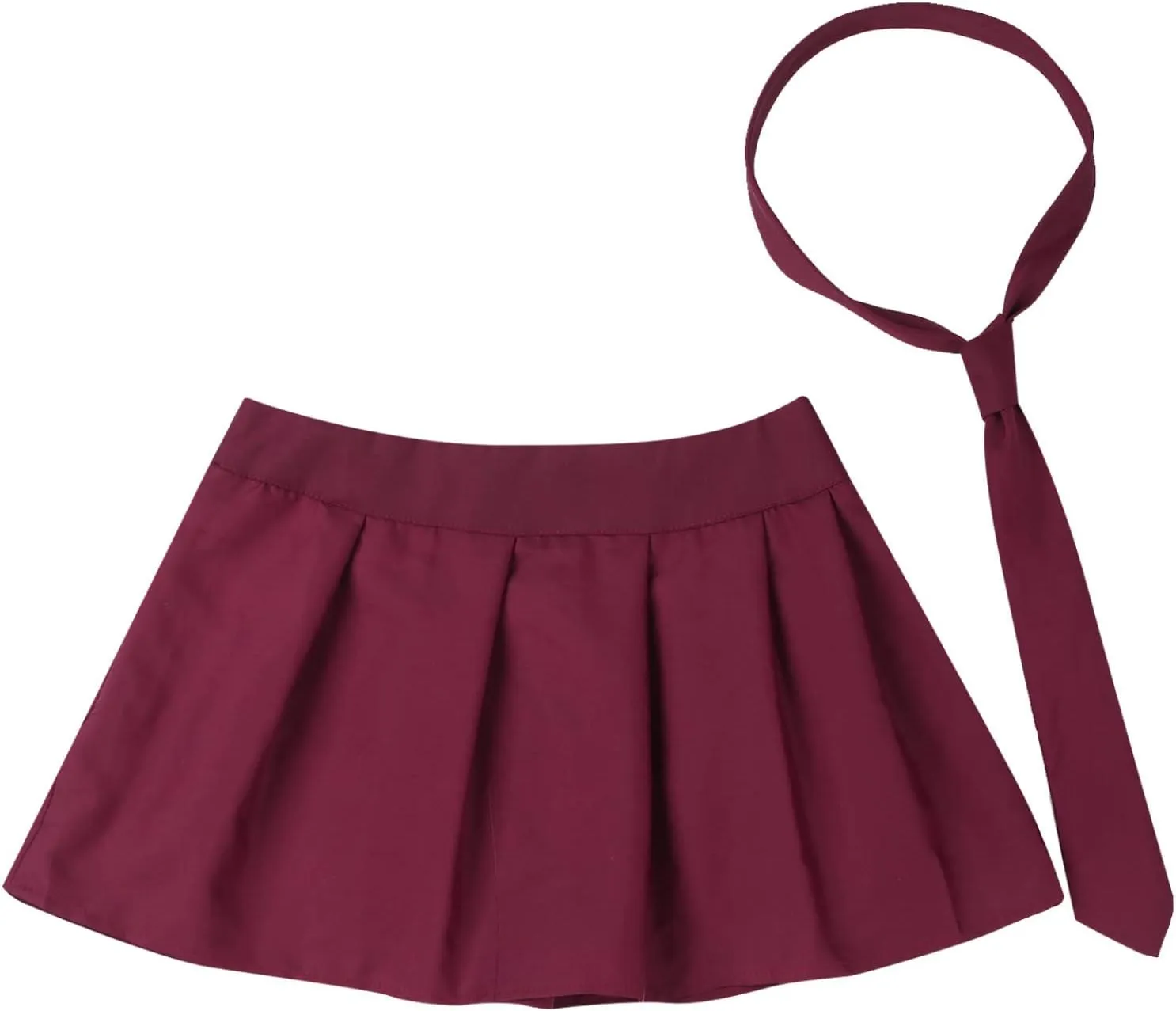 Woman's Schoolgirls Outfits Mini Skirt Plaid Skater A-line Skirt Pleated Role Play Lingerie