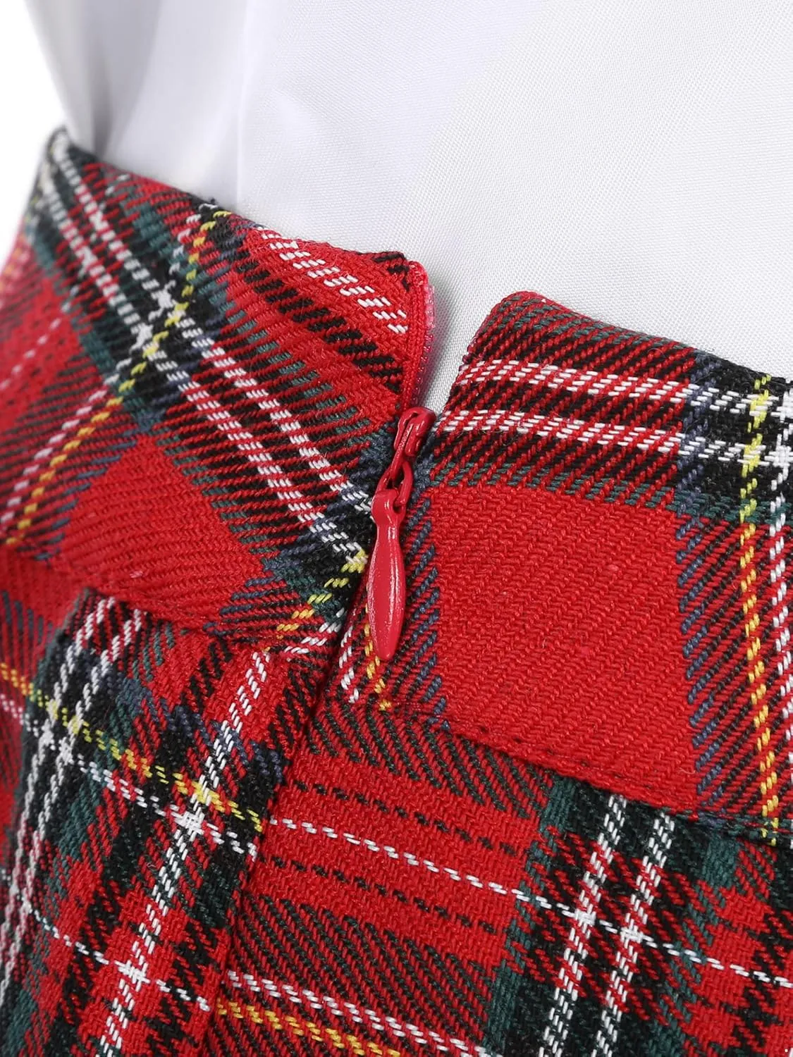 Woman's Schoolgirls Outfits Mini Skirt Plaid Skater A-line Skirt Pleated Role Play Lingerie