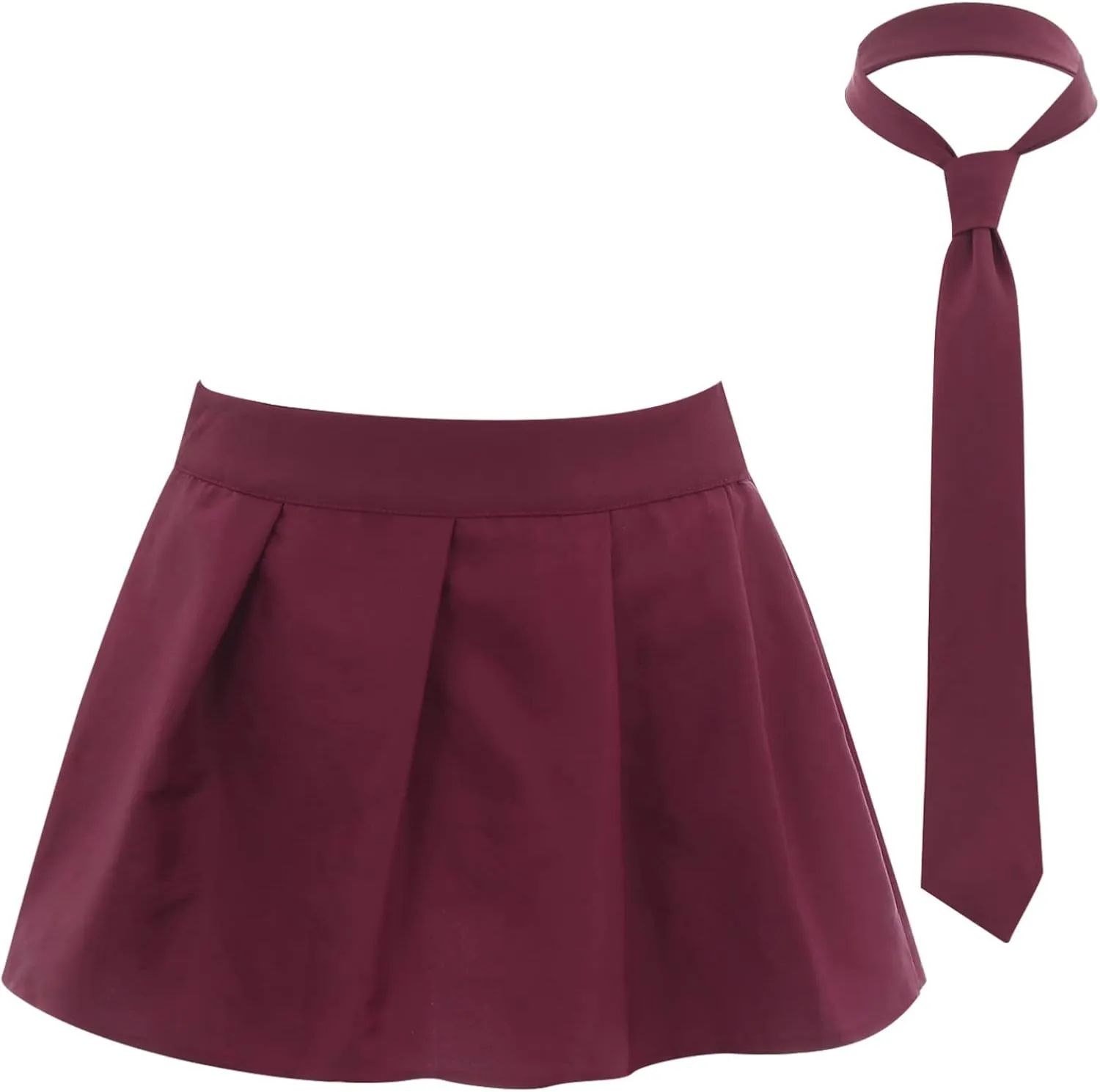 Woman's Schoolgirls Outfits Mini Skirt Plaid Skater A-line Skirt Pleated Role Play Lingerie