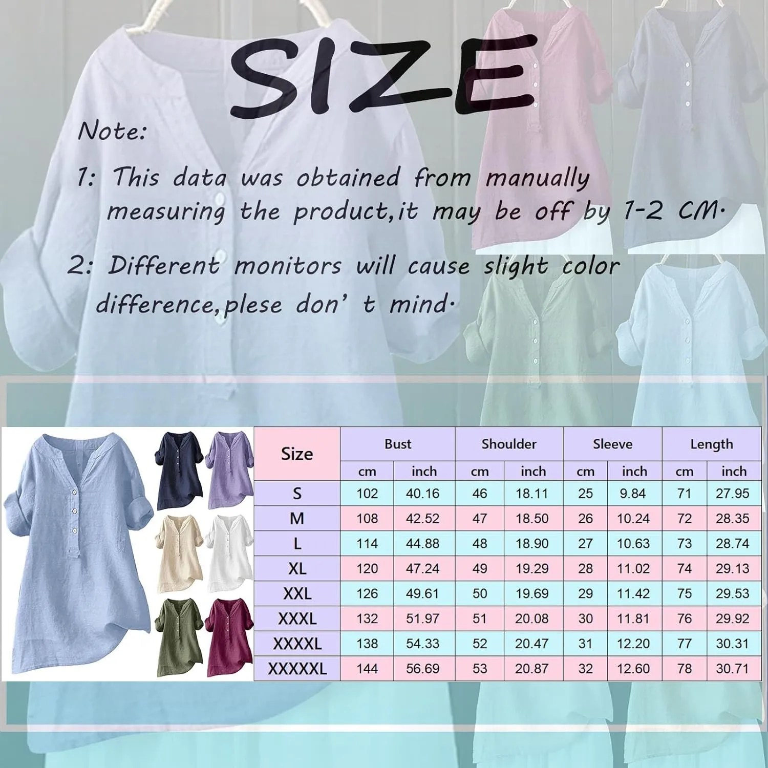 Women Button Up Shirt V Neck Short Sleeve Linen Summer Casual Work Blouse Top Loose Fit Tee Shirt