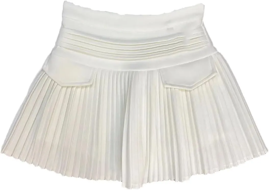 Women High Waist Short Mini Pleated Skirt Streetwear Slim Korea A Line Skirt