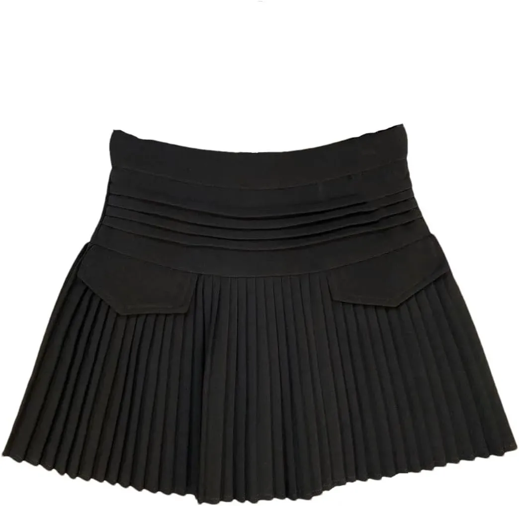 Women High Waist Short Mini Pleated Skirt Streetwear Slim Korea A Line Skirt