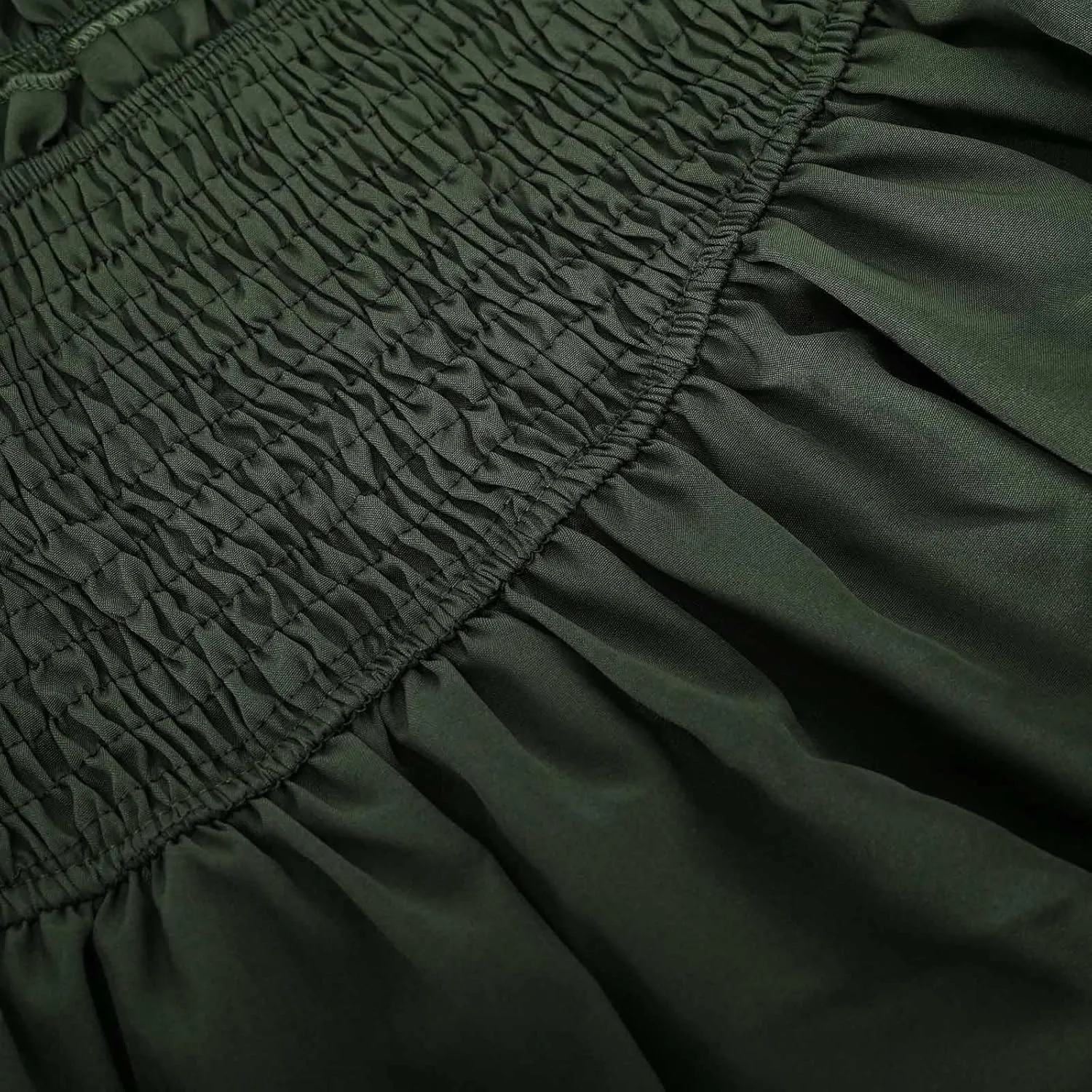 Women Ruffle Mini Skirts Layered High Waist Skirt Tiered Elastic Skirts Pleated Athletic Skirt Stretch Flared Skirts