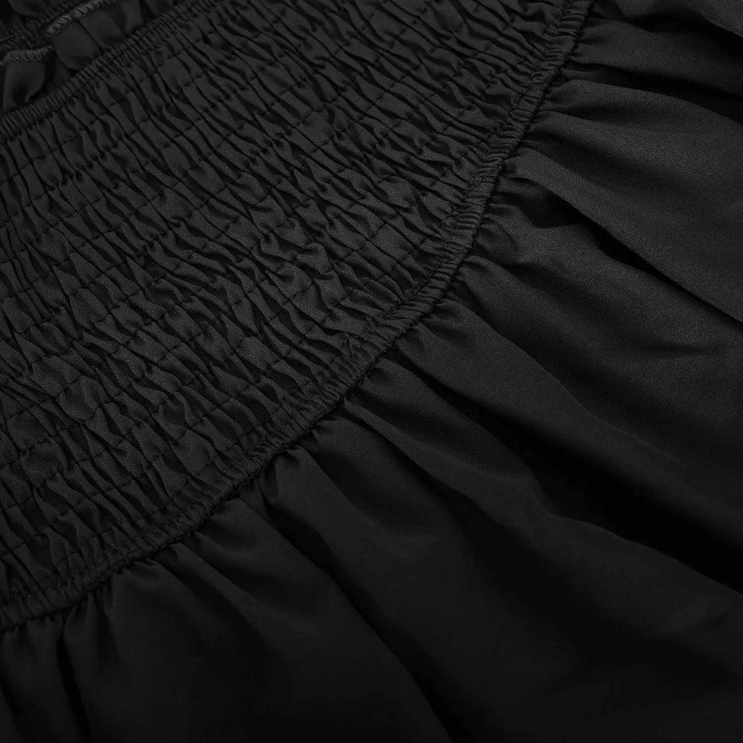 Women Ruffle Mini Skirts Layered High Waist Skirt Tiered Elastic Skirts Pleated Athletic Skirt Stretch Flared Skirts