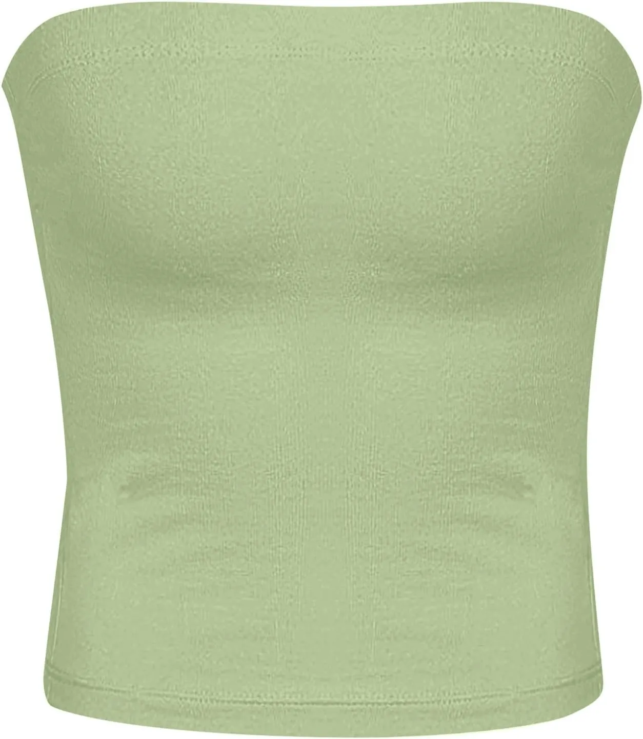 Women Y2K Strapless Backless Tube Top Double Lined Sleeveless Crop Tank 2025 Summer Clothes Going Out