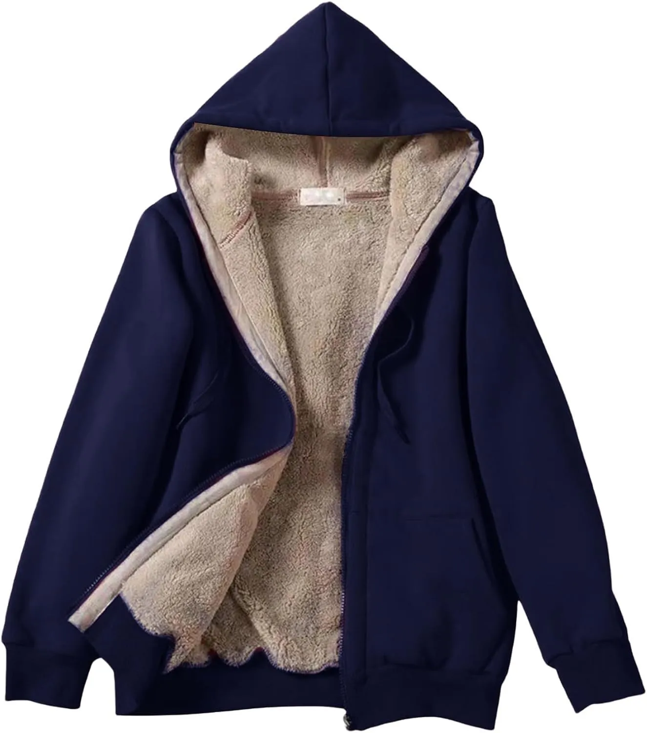 Womens Casual Oversized Sweatshirt Womens Zip Up Hoodies Cropped Sweatshirts Fleece Jackets Fall Outfits Hooded