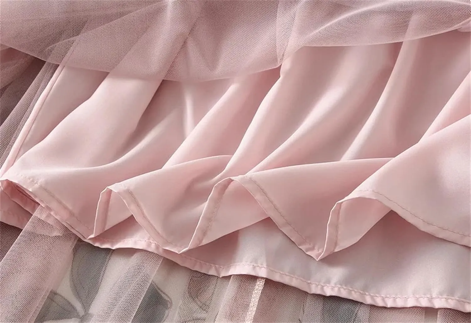 Women's Elastic Waist Pleated Printed A-Line Skirt High Waist Loose Mid-Calf Skirt