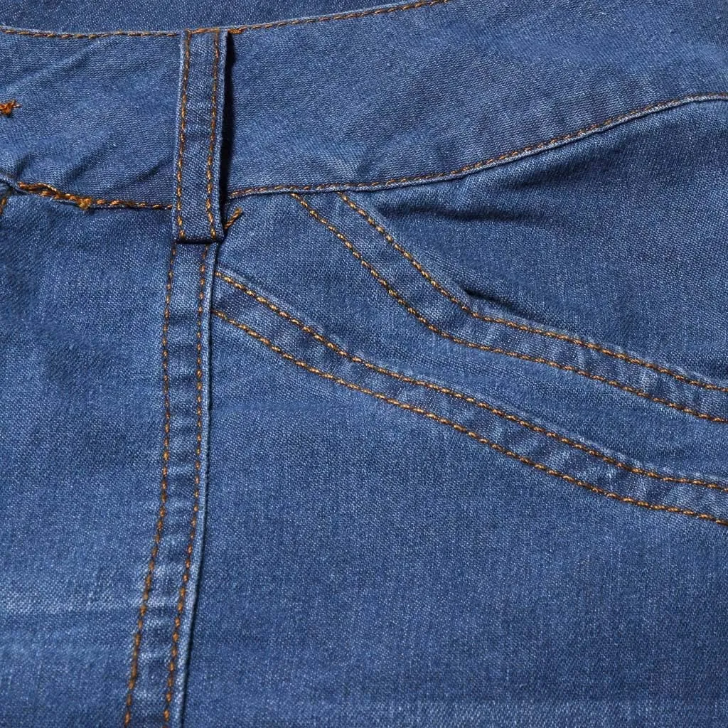 Womens Flared Jeans Stretchy Mid-Waisted Wide Leg Boot Cut Denim Pants Stylish Bell Bottom Jean Trousers with Pockets