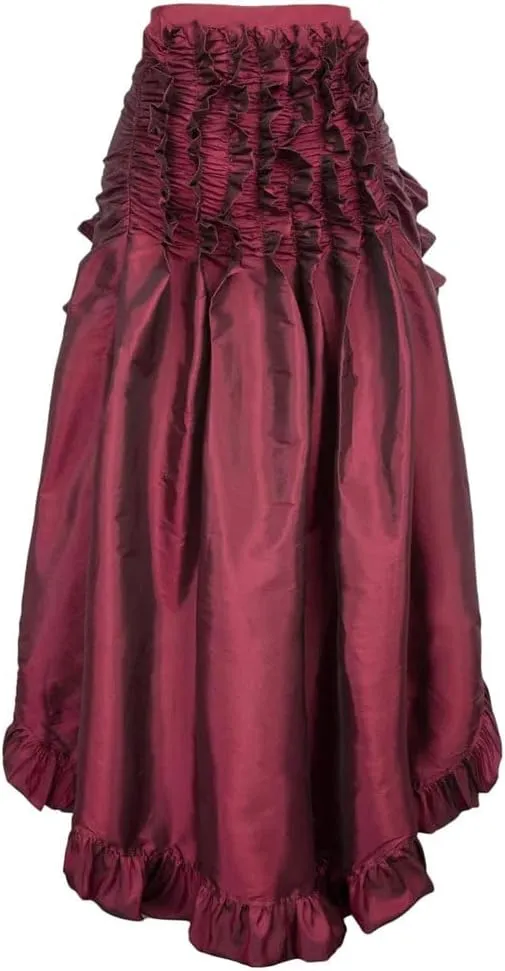 Women's High Waist A-Line Skirt, Ruffles Tulle Irregular Casual Skirt, Women Party Skirt