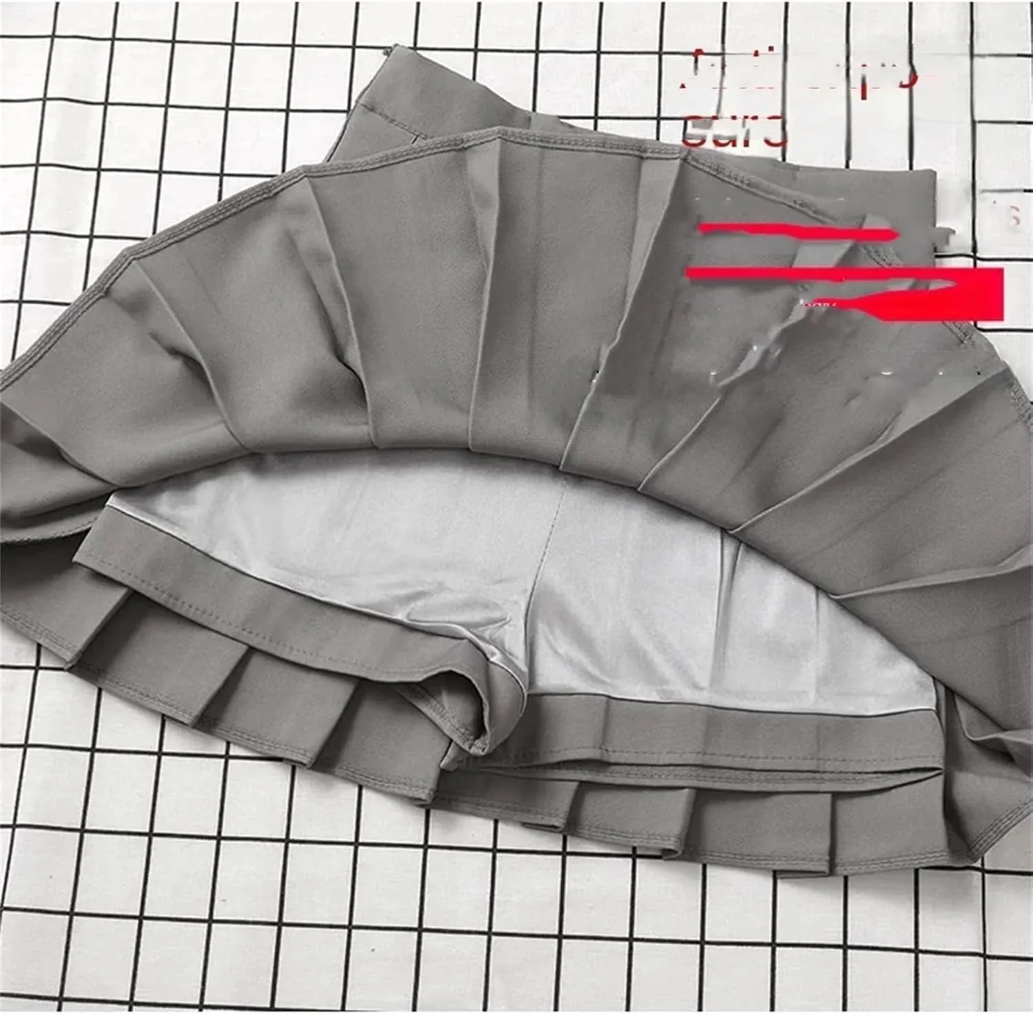 Women's Korean Style Pleated Mini Skirts Summer High Waist A-LINE Skirt