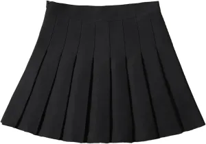 Women's Korean Style Pleated Mini Skirts Summer High Waist A-LINE Skirt