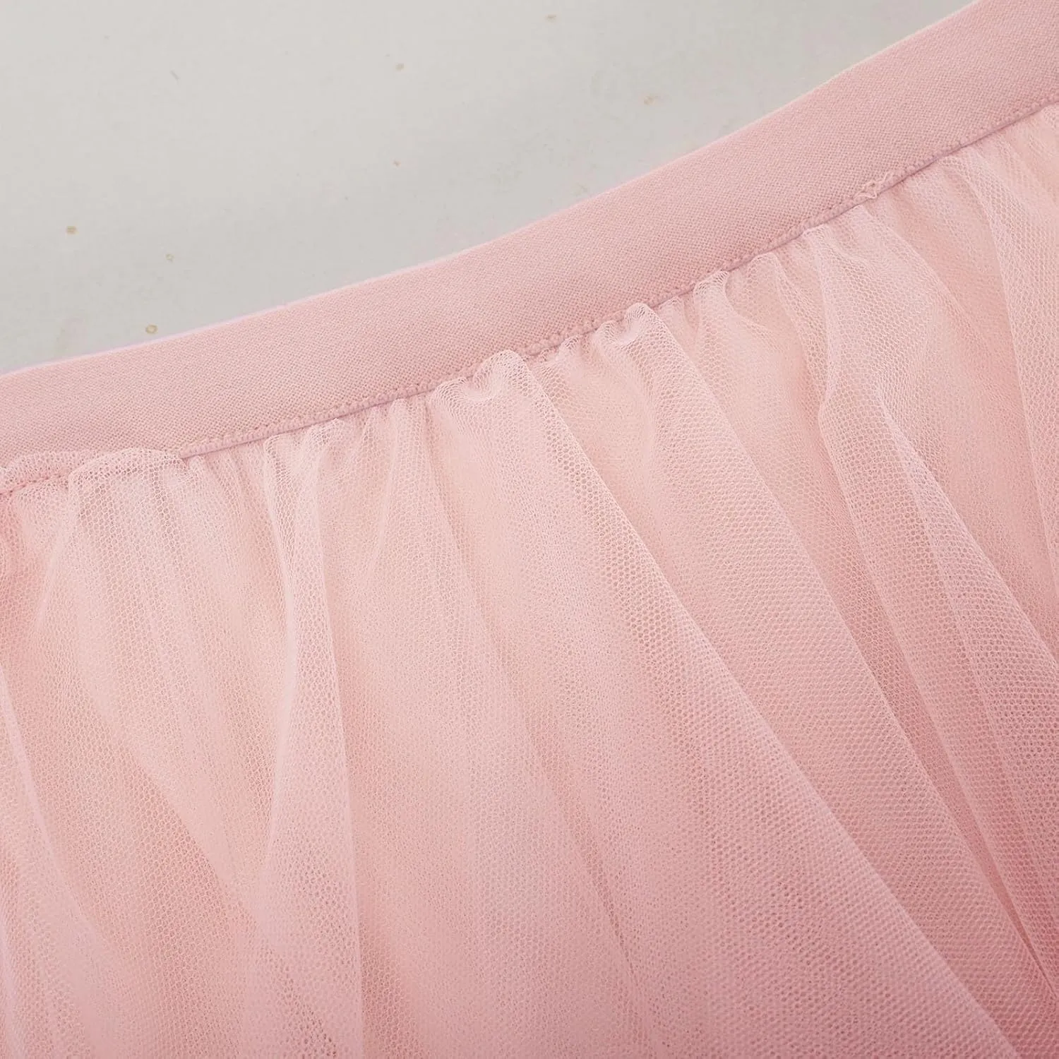 Women's Long Maxi Tulle Skirts High Waisted A-Line Ruffle Tiered Layered Mesh Tutu Skirt Petticoat