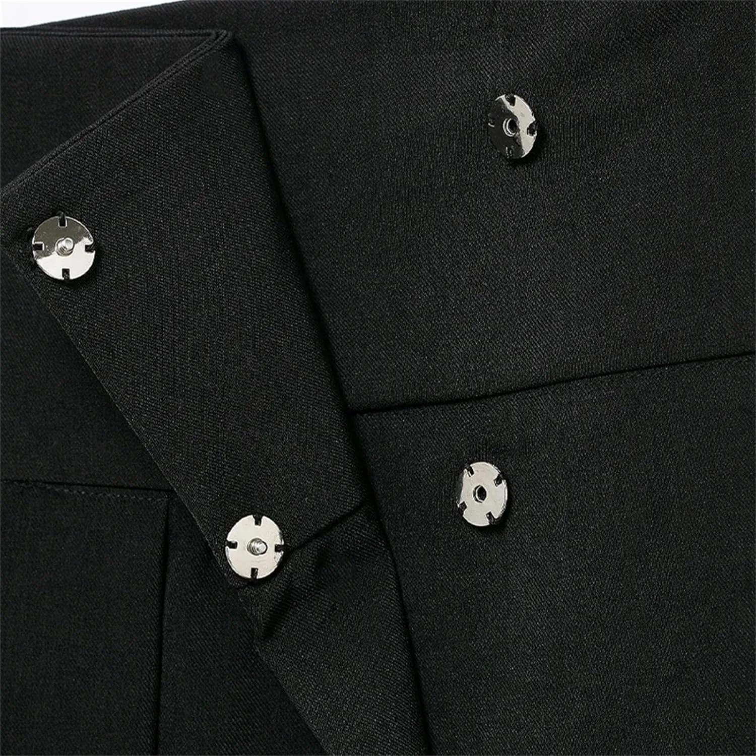 Women's Midi Skirts Classic Office Solid Pleated Front Button Mid Waist A-Line Skirt