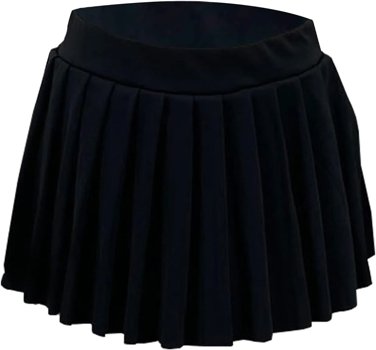Women's Mini Pleated Skirts Y2k High Wiast Stretchy Tennis Skater A-Line Skirt Clubwear