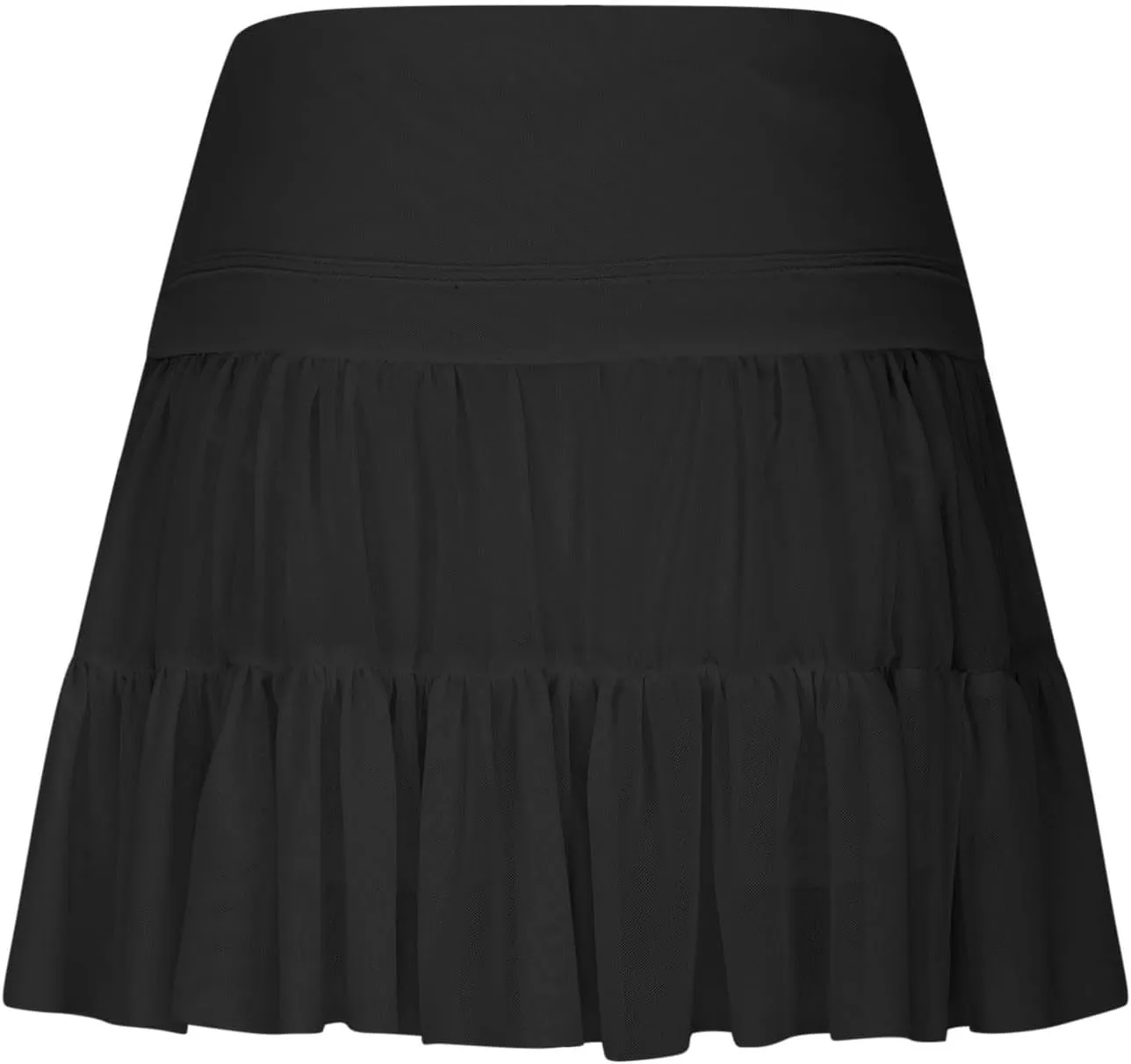 Women's Mini Skirt Skort Flowy Pleated High Waisted Ruffle Tennis Skirts for Women Athletic Skater Golf with Shorts