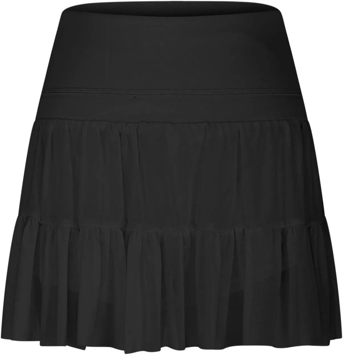 Women's Mini Skirt Skort Flowy Pleated High Waisted Ruffle Tennis Skirts for Women Athletic Skater Golf with Shorts
