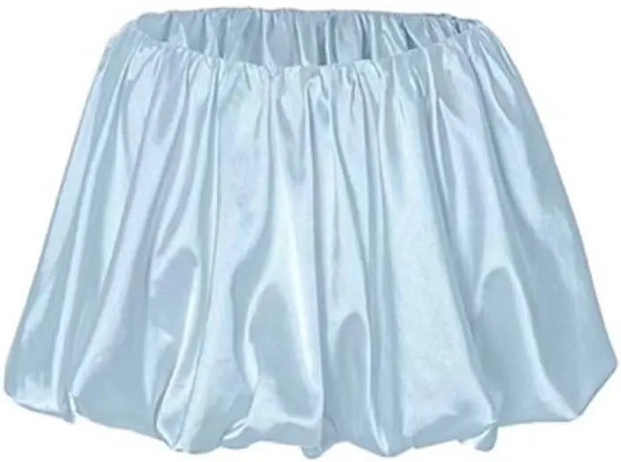 Women's Ruffle Mini Skirt Low Waist A Line Pleated Short Bubble Skirts for Women