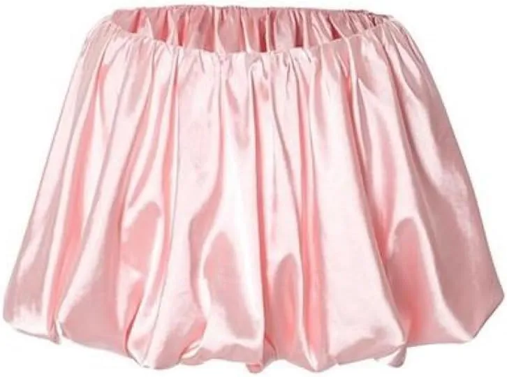 Women's Ruffle Mini Skirt Low Waist A Line Pleated Short Bubble Skirts for Women