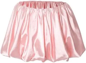 Women's Ruffle Mini Skirt Low Waist A Line Pleated Short Bubble Skirts for Women