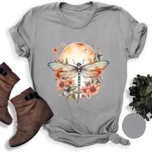 Women's Short Sleeve T Shirts Graphic Tees Crewneck Casual Loose 2025 Summer Boho Tops