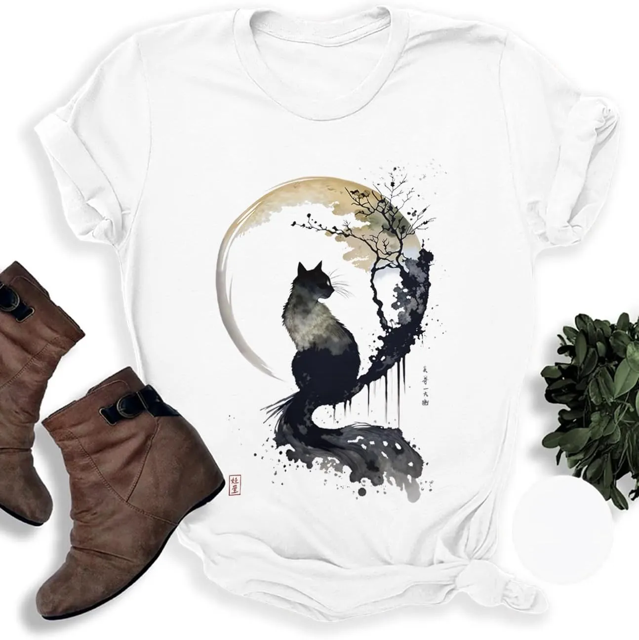 Women's Short Sleeve T Shirts Graphic Tees Crewneck Casual Loose 2025 Summer Boho Tops