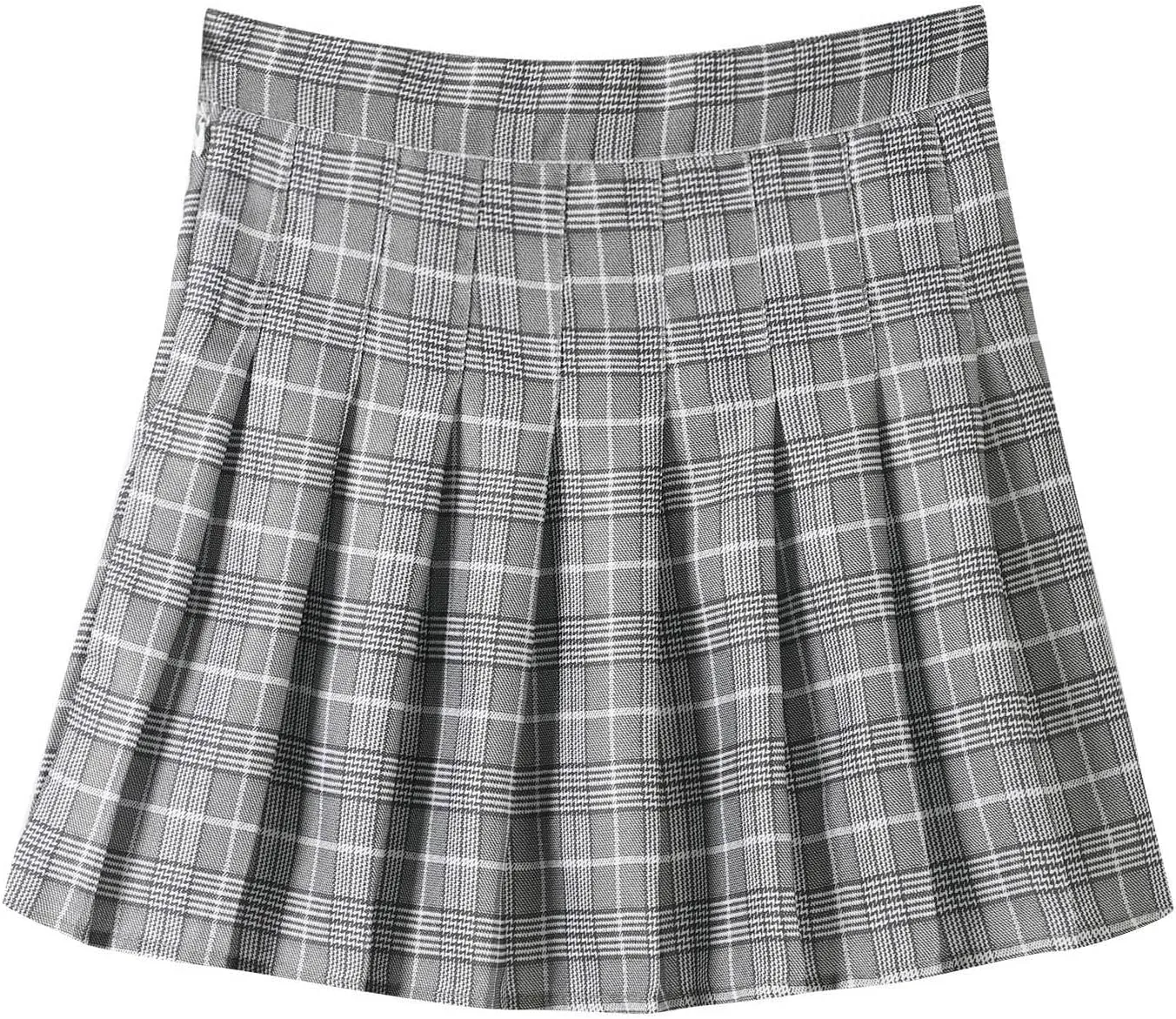 Womens Summer Skirts High Waist Trendy Plaid Pleated Y2K A-Line Uniform Cheer Mini Skirts for Girls 2025 Streetwear