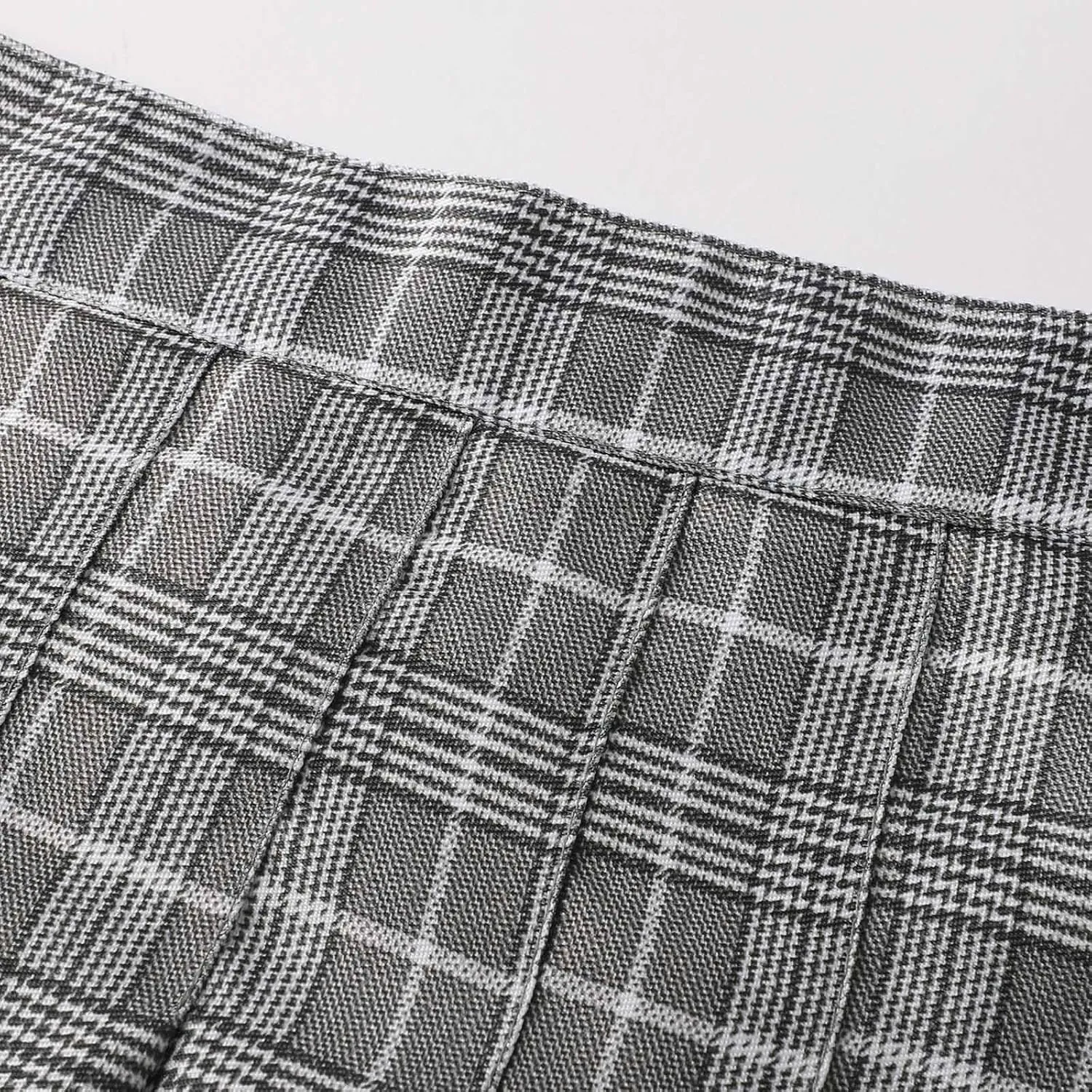 Womens Summer Skirts High Waist Trendy Plaid Pleated Y2K A-Line Uniform Cheer Mini Skirts for Girls 2025 Streetwear