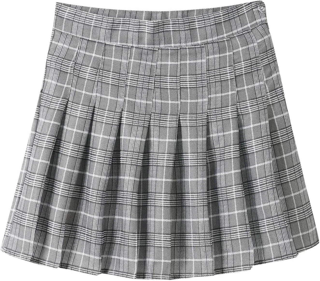 Womens Summer Skirts High Waist Trendy Plaid Pleated Y2K A-Line Uniform Cheer Mini Skirts for Girls 2025 Streetwear