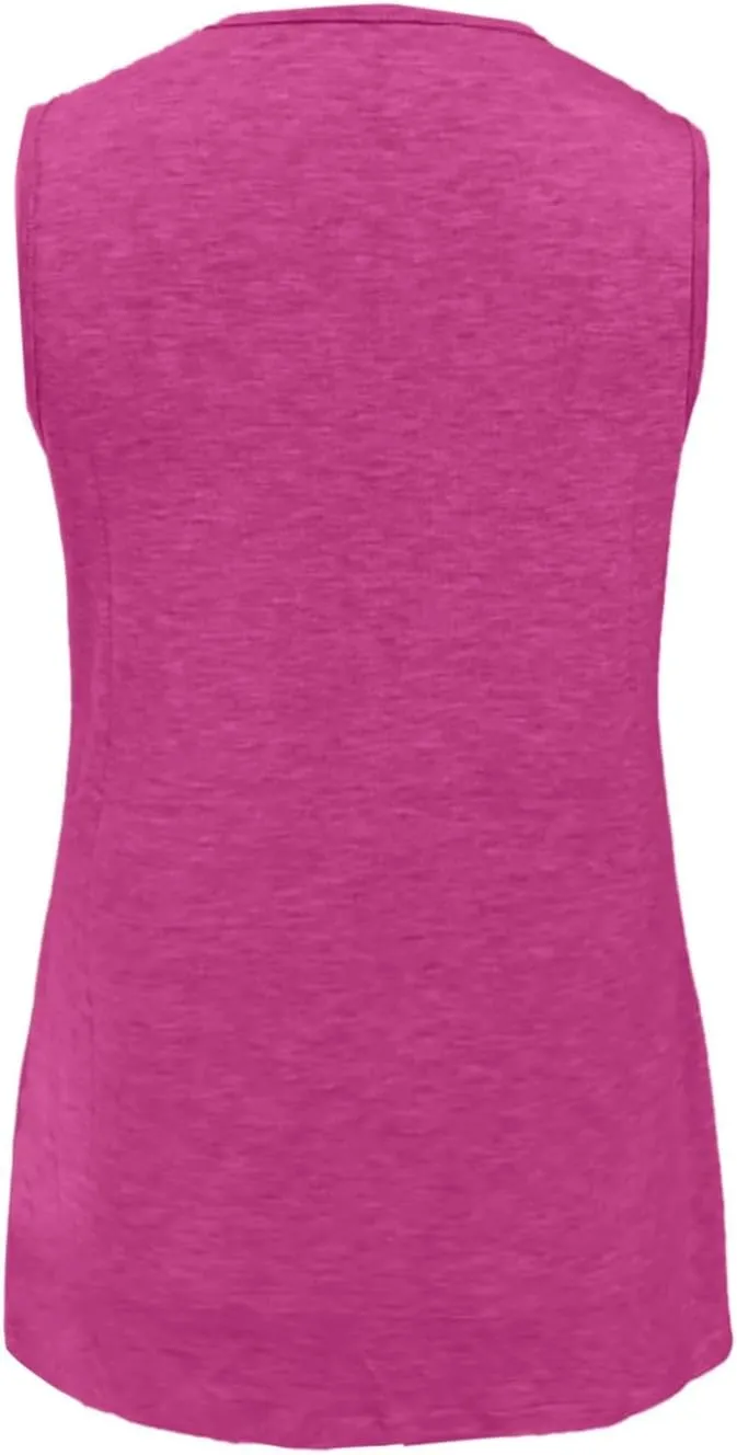 Women's Tank Top 2025 Sleeveless Summer Vacation Beach Fashion Tee Shirt Loose Comfy Casual Flowy Shirts