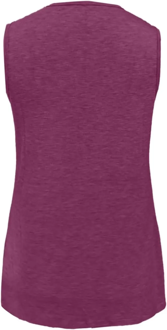 Womens Tank Tops 2025 Sleeveless Summer Vacation Beach Tee Shirts V Neck Comfy Casual Flowy T Shirts