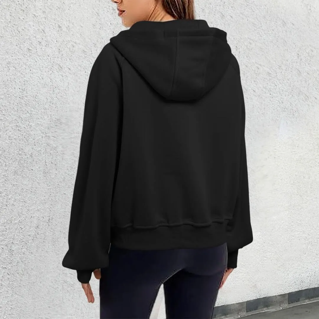 Womens Zip Up Hoodies Fleece Jackets Oversized Sweatshirts Fall Fashion Outfits 2024 Sweaters Winter Clothes