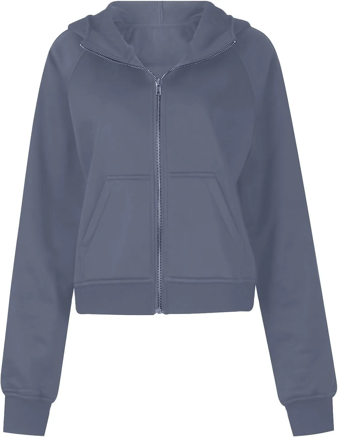 Womens Zip Up Hoodies Fleece Jackets Oversized Sweatshirts Fall Fashion Outfits 2024 Sweaters Winter Clothes
