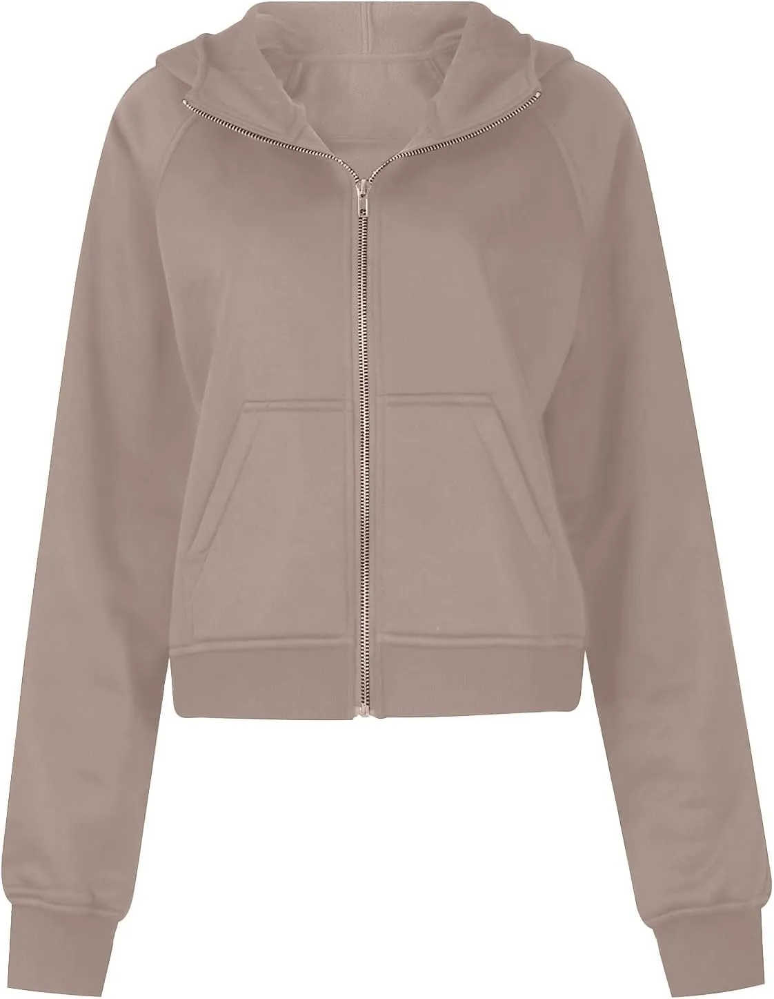 Womens Zip Up Hoodies Fleece Jackets Oversized Sweatshirts Fall Fashion Outfits 2024 Sweaters Winter Clothes