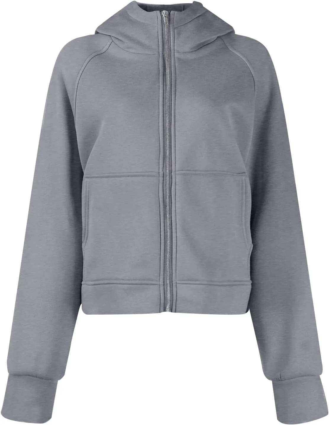Womens Zip Up Hoodies Fleece Sweatshirts Oversized Jackets Fall Fashion Outfits Sweaters Winter Clothes