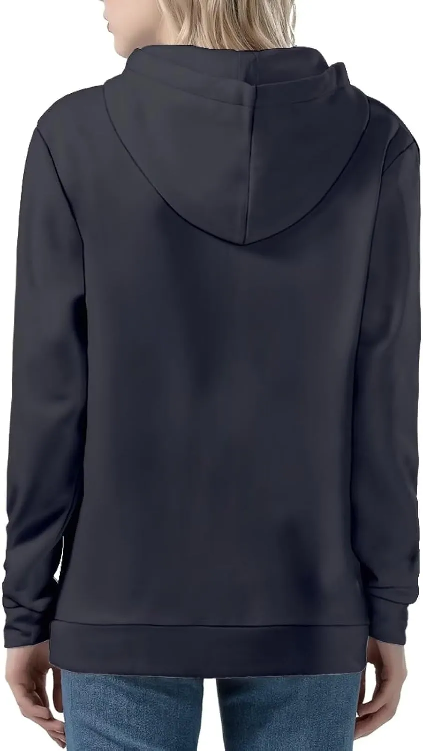 Womens Zip Up Hoodies Long Sleeve Hooded Sweatshirts 2024 Outfits Casual Drawstring Jacket with Pockets