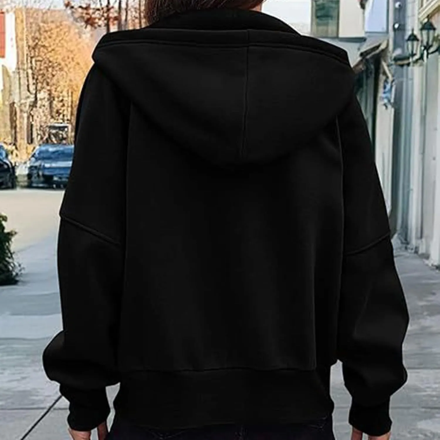 Womens Zip Up Hoodies Long Sleeve Sweatshirt Fleece Y2K Hooded Jacket 2024 Trendy Fall Winter Clothes