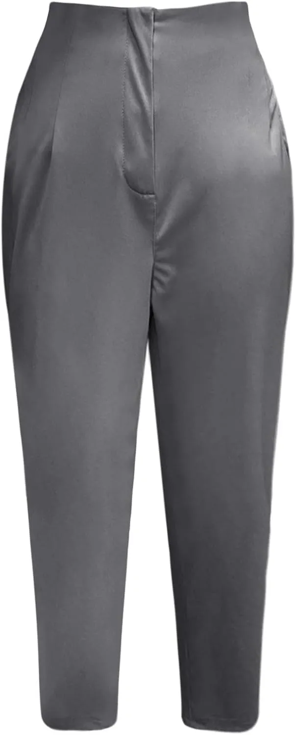 Work Out Sets Gym for Women Sports Long Leg Elastic Pants Fitness Yoga Pants Wide Leg Plus Size Pants for Women