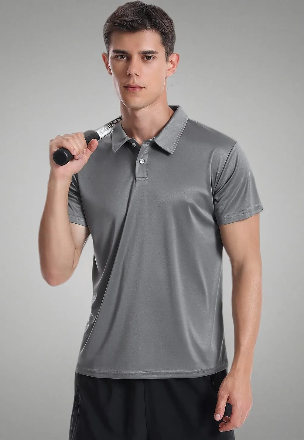 Xelky Men's Polo Shirts Quick Dry Short Sleeve Golf Athletic Shirt Moisture Wicking Casual Work Collared Polos 4 Pack
