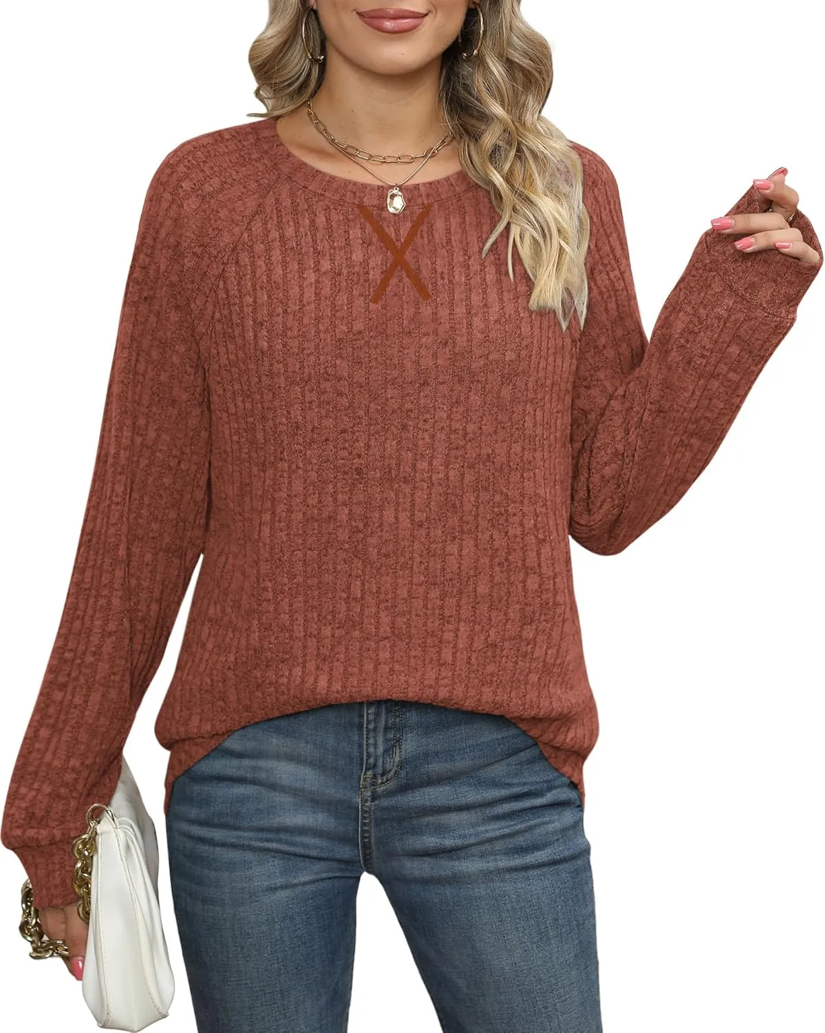 XIEERDUO Womens Sweatshirts Crewneck Loose Fitting Tops For Women Long Sleeve Shirts Pullover