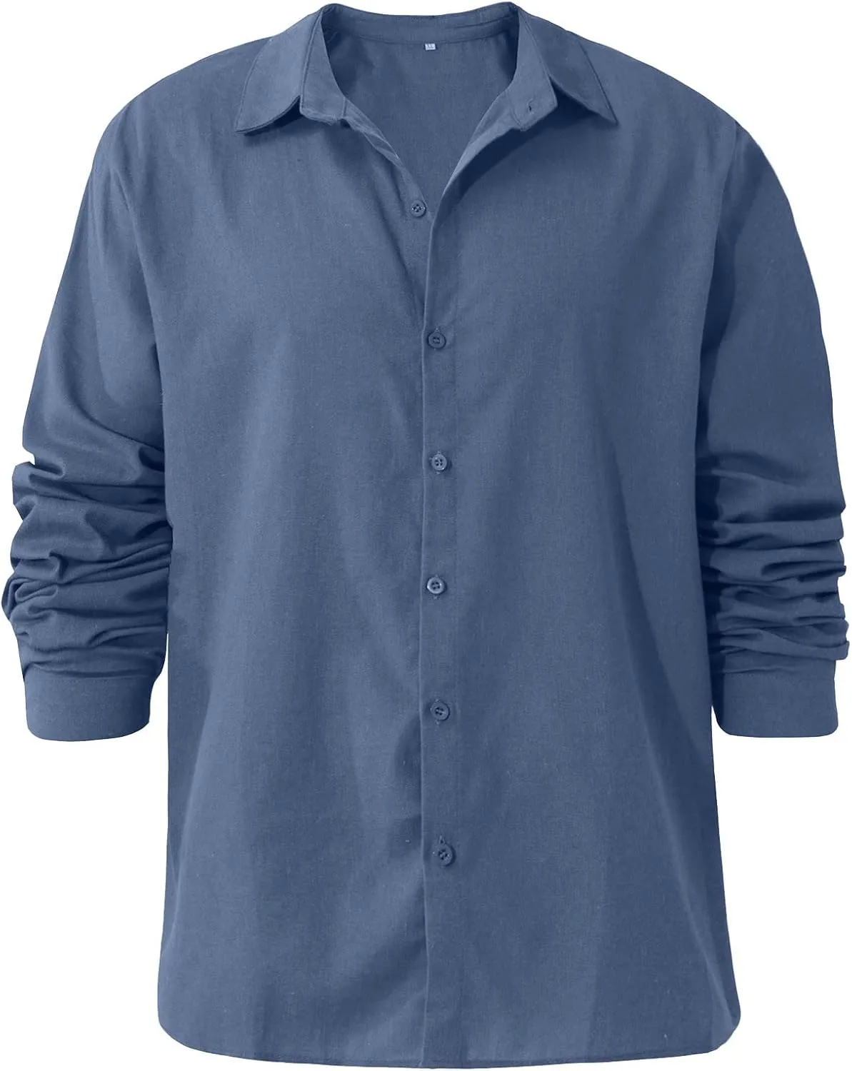 Ymosrh Men Fitness Clothes Spring Summer Men's Casual Cotton Linen Solid Color Short Sleeve Shirts Loose T-Shirts