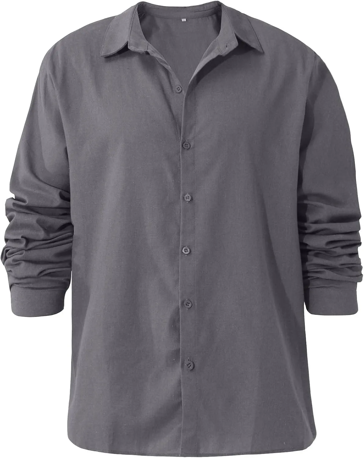 Ymosrh Men Fitness Clothes Spring Summer Men's Casual Cotton Linen Solid Color Short Sleeve Shirts Loose T-Shirts