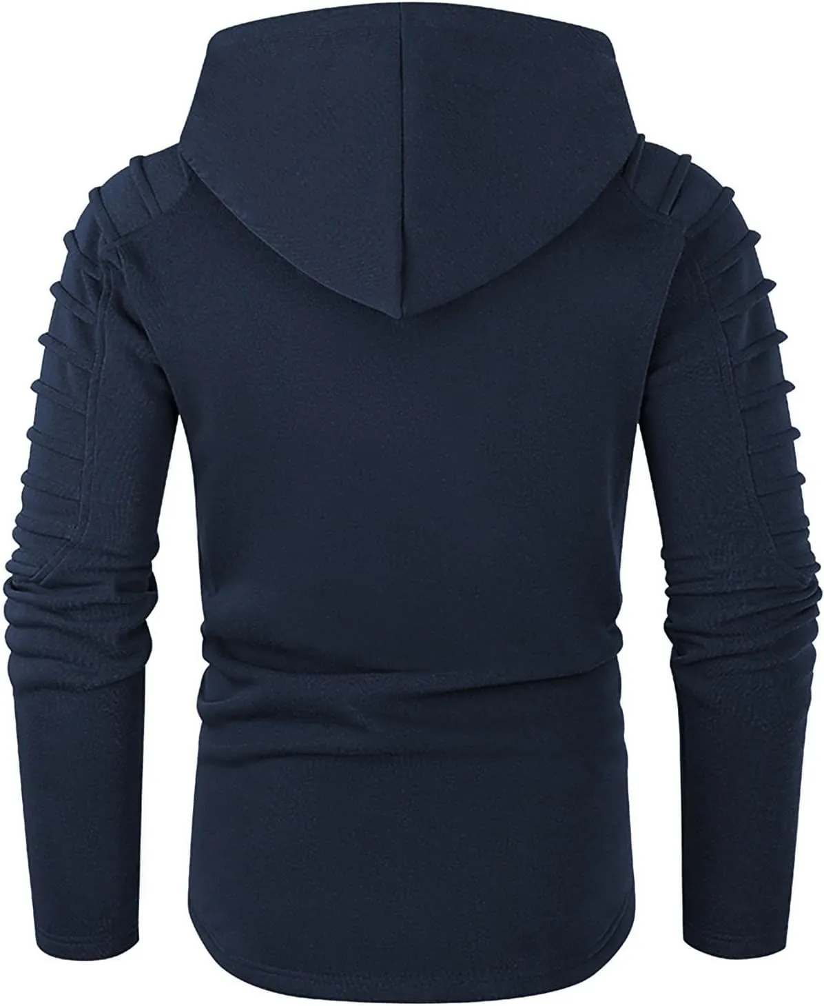 Ymosrh Men's Fashion Hoodies Sleeve Hooded Pullover Casual Workout Athletic Hoodie Sweatshirt Drawstring Sweatshirts, M-2XL