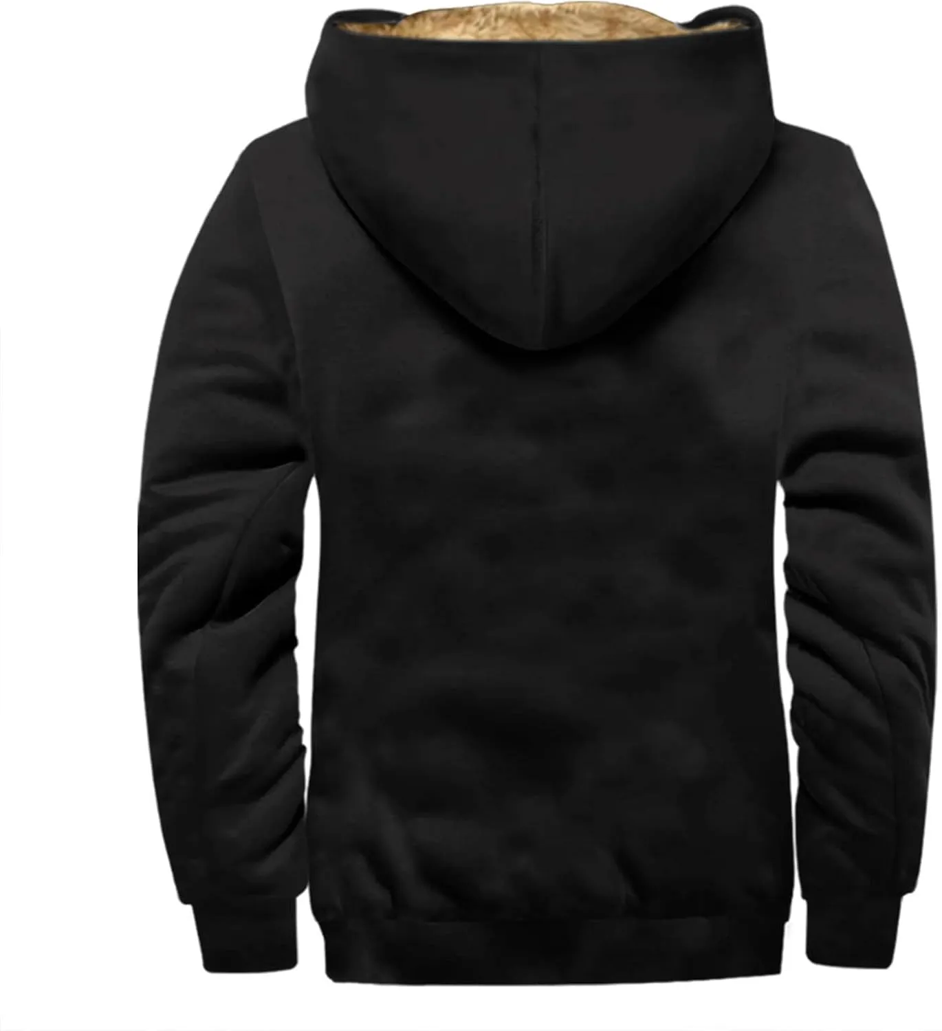 Ymosrh Men's Sweatshirt Fleece Hoodie Zip Up Fall Winter Solid Pullover Sweatshirt Casual Jacket Coat Hoodies, S-5XL