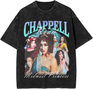 Youth & Adult Men Short-Sleeve T Shirts, Retro Oversized Crew Neck Top T Shirt