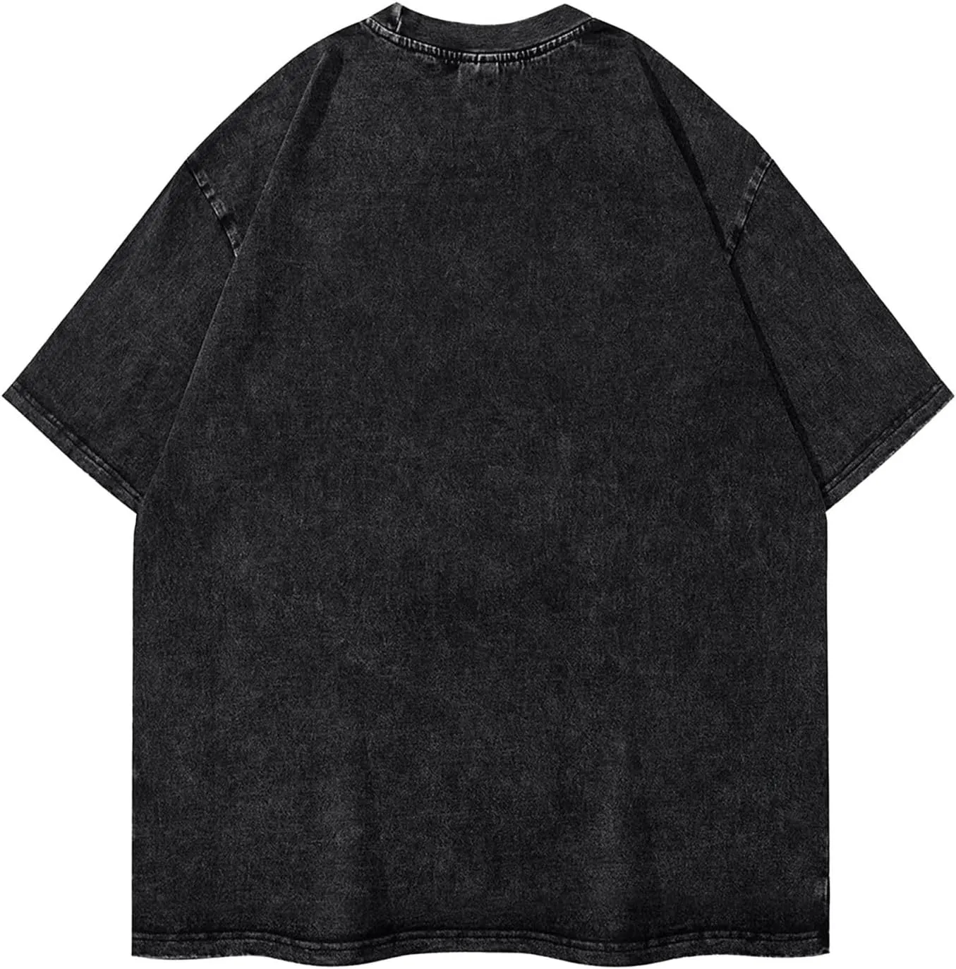 Youth & Adult Men Short-Sleeve T Shirts, Retro Oversized Crew Neck Top T Shirt