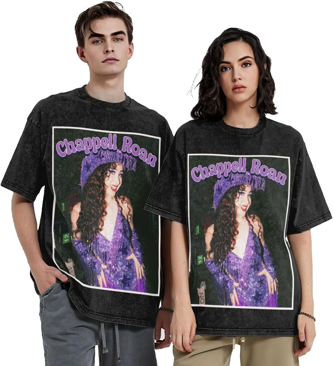 Youth & Adult Men Short-Sleeve T Shirts, Retro Oversized Crew Neck Top T Shirt