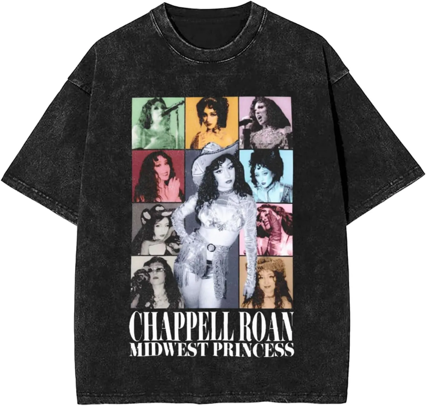 Youth & Adult Men Short-Sleeve T Shirts, Retro Oversized Crew Neck Top T Shirt
