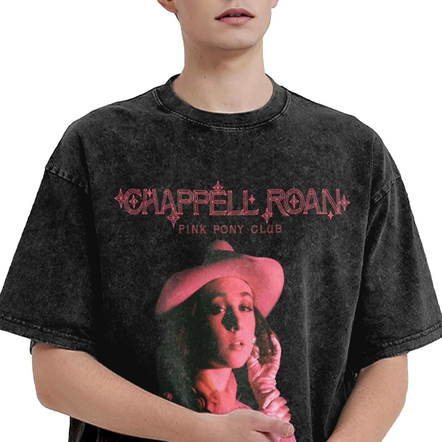 Youth & Adult Men Short-Sleeve T Shirts, Retro Oversized Crew Neck Top T Shirt