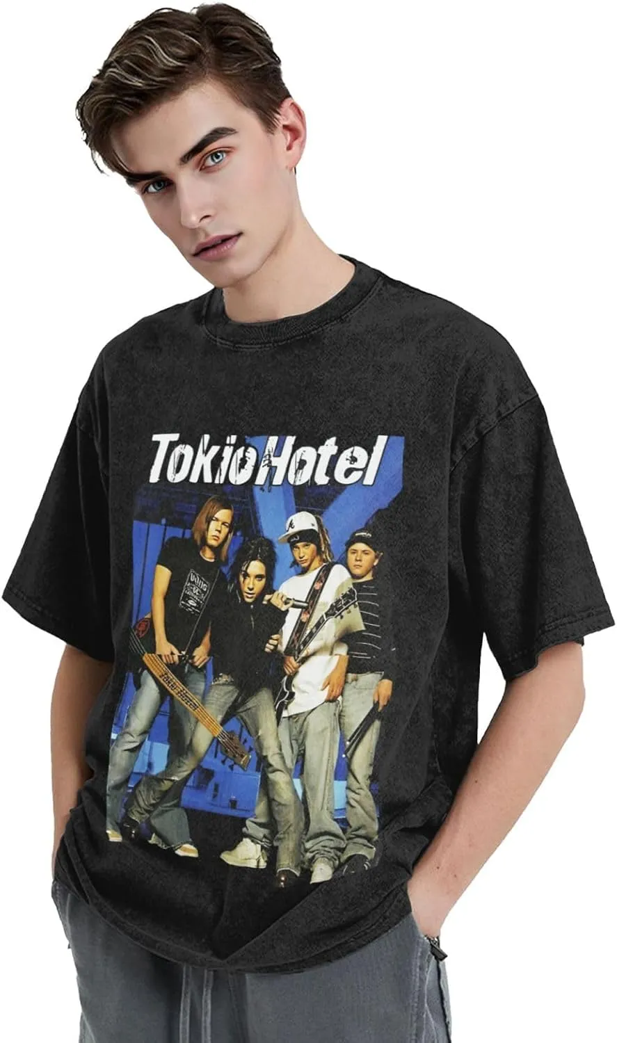 Youth & Adult Men's Short-Sleeve T-Shirts,Round Neck Tops Clothing T-Shirt